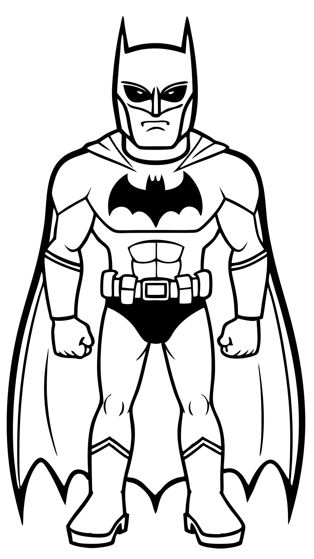 pages à colorier Batman gratuitement